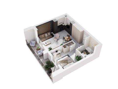 Plan 2 pok. 44m²