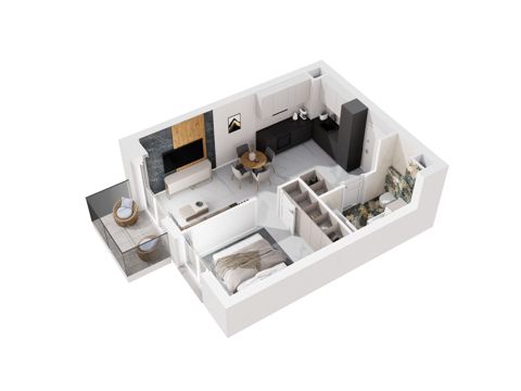 Plan 2 pok. 38m²