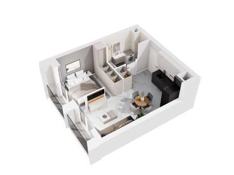 Plan 1 pok. 34m²