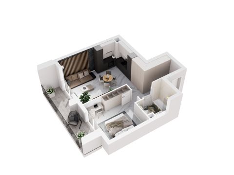 Plan 2 pok. 48m²