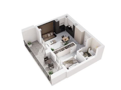 Plan 2 pok. 40m²