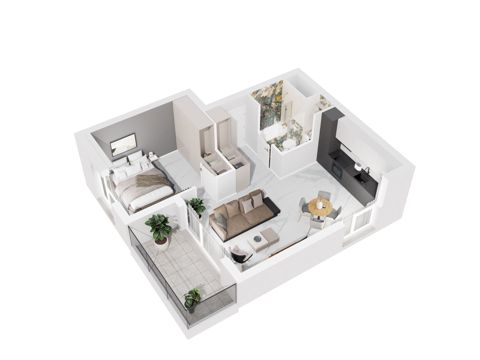 Plan 2 pok. 47m²