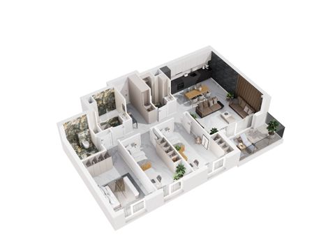 Plan 4 pok. 95m²