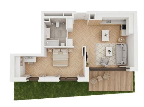 Plan 2 pok. 54m²