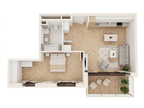 Plan 2 pok. 54m²