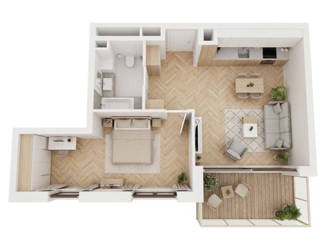 Plan 2 pok. 54m²