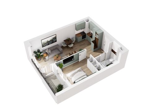 Plan 2 pok. 43m²