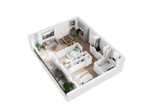 Plan 3 pok. 62m²