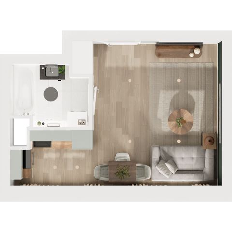 Plan 1 pok. 27m²