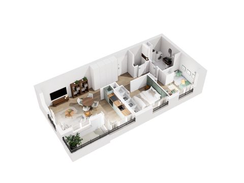 Plan 3 pok. 60m²