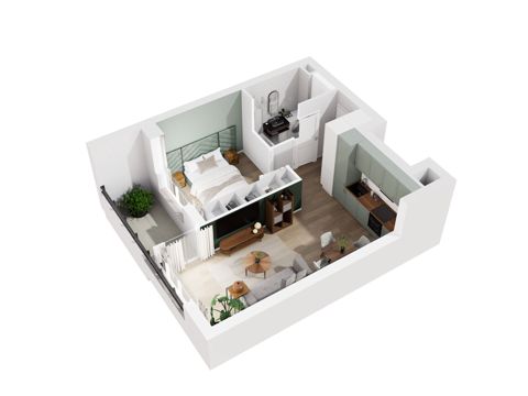Plan 2 pok. 39m²