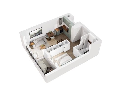 Plan 2 pok. 39m²