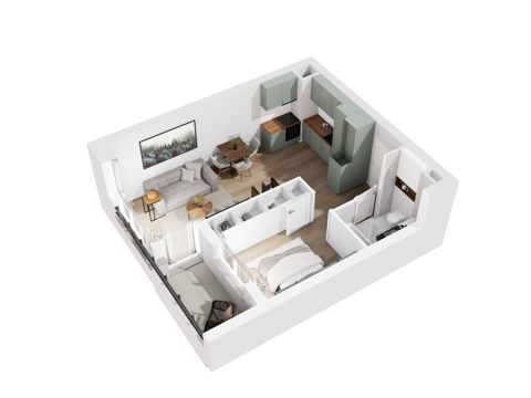 Plan 2 pok. 40m²