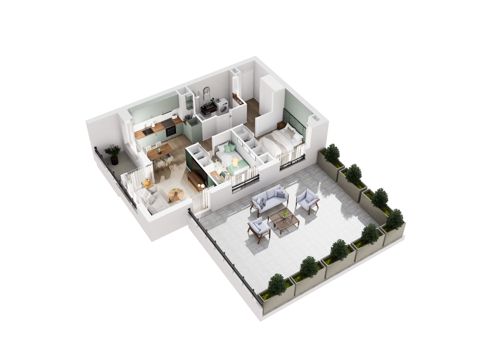 Plan 3 pok. 49m²