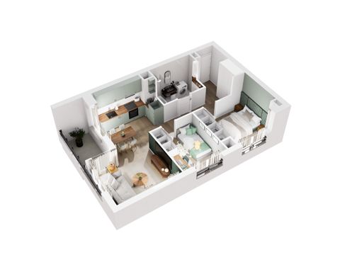 Plan 3 pok. 50m²