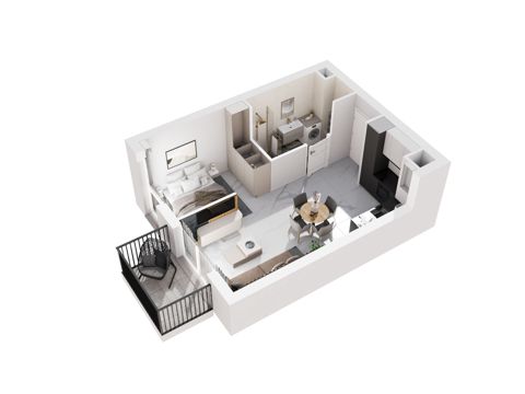 Plan 1 pok. 33m²