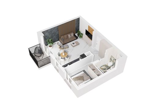 Plan 2 pok. 47m²