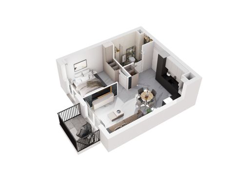 Plan 2 pok. 40m²