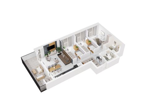 Plan 4 pok. 83m²