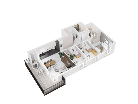 Plan 4 pok. 83m²