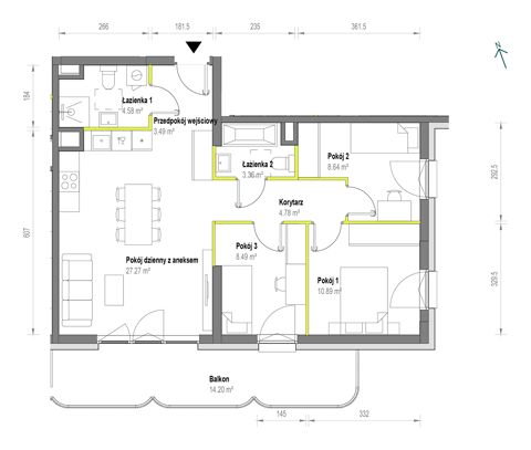 Plan 4 pok. 72m²