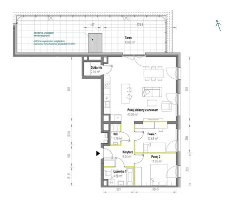 Plan 3 pok. 79m²