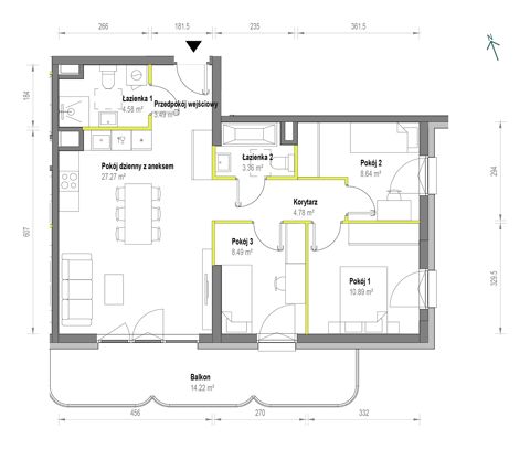 Plan 4 pok. 72m²