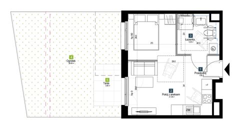 Plan 1 pok. 28m²
