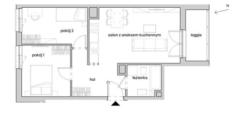 Plan 3 pok. 53m²