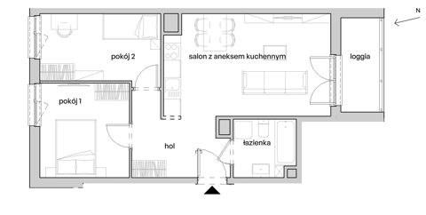 Plan 3 pok. 53m²