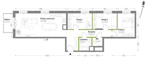 Plan 4 pok. 88m²