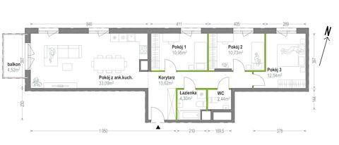 Plan 4 pok. 88m²