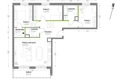 Plan 4 pok. 101m²