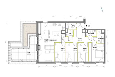 Plan 5 pok. 111m²