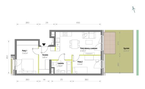 Plan 3 pok. 56m²