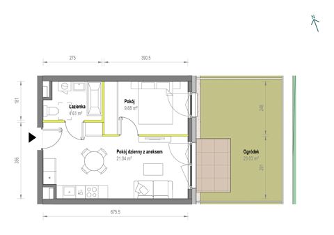 Plan 2 pok. 35m²