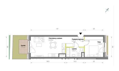 Plan 2 pok. 43m²