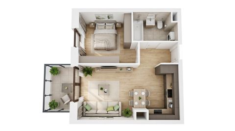 Plan 2 pok. 36m²