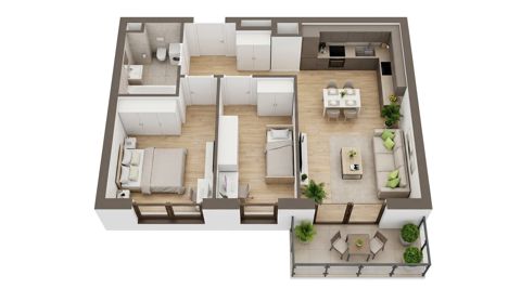 Plan 3 pok. 56m²