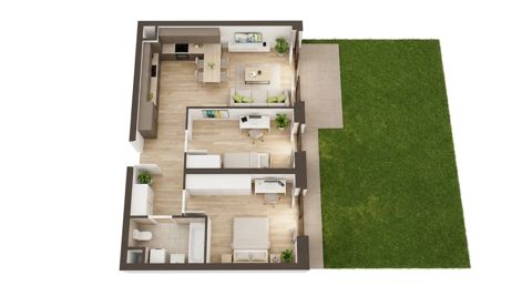 Plan 3 pok. 53m²