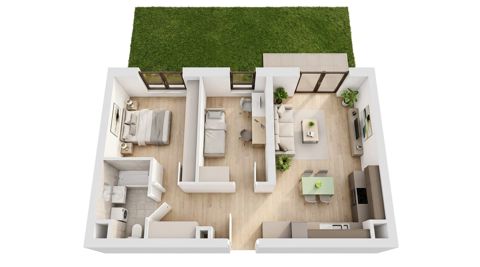 Plan 3 pok. 57m²