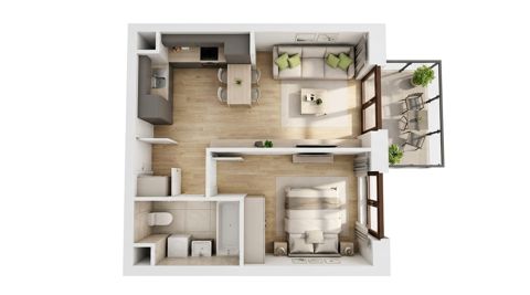 Plan 2 pok. 37m²