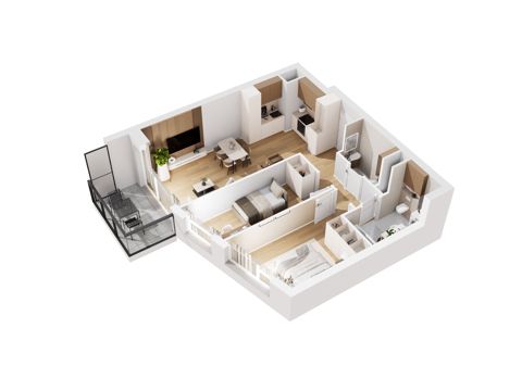 Plan 3 pok. 58m²