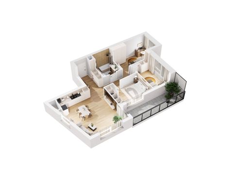 Plan 4 pok. 74m²