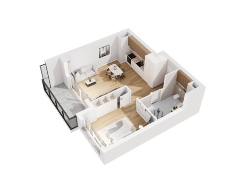 Plan 2 pok. 50m²