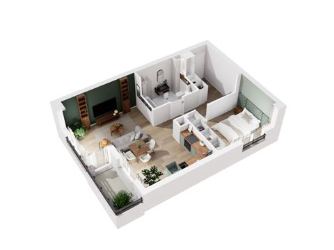 Plan 2 pok. 54m²