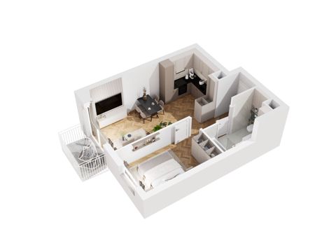 Plan 2 pok. 39m²
