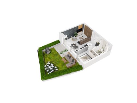 Plan 2 pok. 45m²