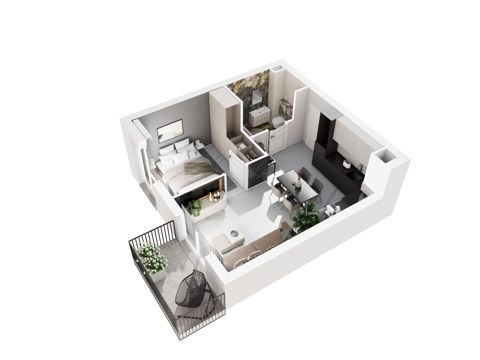 Plan 2 pok. 38m²