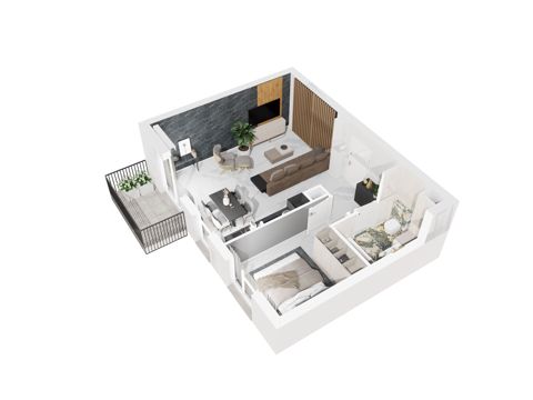 Plan 2 pok. 45m²